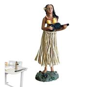 itrimaka Ornement de Fille hawaïenne Swing Dance, Ornement de poupée de Tableau de Bord hawaïen - Bobbleheads de Fille de Danse Swing - Figurines à tête Mobile, Ornements de Voiture pour Bureaux,