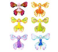 itrimaka Papillons en Papier Volants - 6 Cartes Papillon alimentées par élastique Fly Out,Jouets Volants pour Un ou Une fête Jouant à Noël et au Nouvel an