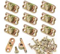 ITROLLE Lot de 10 équerres d'angle amovibles en alliage de zinc avec vis pour meubles en bois, table, chaise, étagères