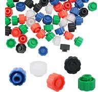 ITROLLE Lot de 100 embouts de seringue de différentes couleurs pour médicinal, embouts Luer Lock pour tubes d'alimentation, fournitures de laboratoire, sans capuchon d'aiguille