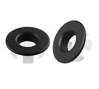 ITROLLE Lot de 2 cache-trop-plein pour lavabo de salle de bain - Anneaux de trop-plein - Noir