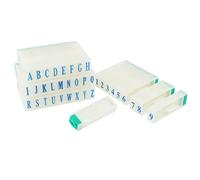 ITROLLE Lot de 2 tampons détachables avec lettres de l'alphabet de A à Z et chiffres de 0 à 9 pour cartes, étiquettes, scrapbooking, loisirs créatifs, enseignement