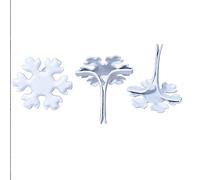 ITROLLE Lot de 200 épingles fendues en forme de flocon de neige pour la fabrication de cartes d'hiver, le scrapbooking, les loisirs créatifs