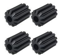 ITROLLE Lot de 4 roues de rechange pour râteau à neige de toit, râteau à neige, accessoires de rechange pour râteau à neige, noir