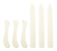 ITROLLE Lot de 6 outils plats pour vitrail FID en plastique pour vitrail - Fournitures pour le travail du vitrail - Bricolage