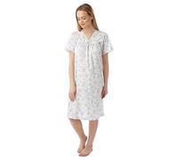 iTRONiK Nuisette pour femme avec dos ouvert en polycoton pour incontinence, problèmes de continence et habillage facile, taille 36-48, violet, 40-42