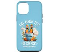 It's 5 OClock Somewhere Drinking Parrot Coffee O Clock Time Coque pour iPhone 12/12 Pro