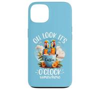 It's 5 OClock Somewhere Drinking Parrot Coffee O Clock Time Coque pour iPhone 13