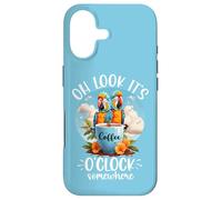 It's 5 Oclock Somewhere Drinking Parrot Coffee O Clock Time Coque pour iPhone 17