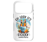 It's 5 Oclock Somewhere Drinking Parrot Coffee O Clock Time Coque pour iPhone 17 Pro