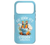 It's 5 Oclock Somewhere Drinking Parrot Coffee O Clock Time Coque pour iPhone 17 Pro