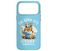 It's 5 Oclock Somewhere Drinking Parrot Coffee O Clock Time Coque pour iPhone 17 Pro Max
