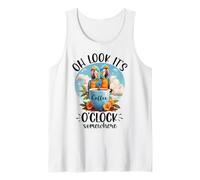 It's 5 O'Clock Somewhere Drinking Parrot Coffee O Clock Time Débardeur