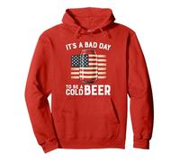 It's A Bad Day To Be A Beer 4th of July American Flag Can Sweat à Capuche