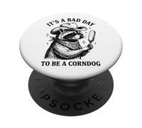It's A Bad Day to Be A Corndog Gourmandise De Carnaval PopSockets PopGrip Adhésif