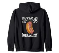 It's A Bad Day to Be A Glizzy Funny Hotdog Wiener Sweat à Capuche