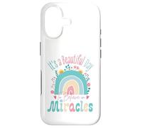 It's a Beautiful Day to Believe in Miracles Inspirational Coque pour iPhone 17