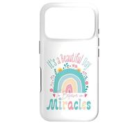 It's a Beautiful Day to Believe in Miracles Inspirational Coque pour iPhone 17 Pro