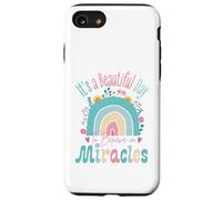 It's a Beautiful Day to Believe in Miracles Inspirational Coque pour iPhone SE (2020) / 7/8