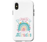 It's a Beautiful Day to Believe in Miracles Inspirational Coque pour iPhone X/XS