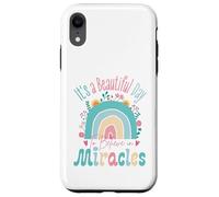 It's a Beautiful Day to Believe in Miracles Inspirational Coque pour iPhone XR