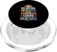 It's A Beautiful Day to Learn New Things Funny Saying PopSockets PopGrip pour MagSafe