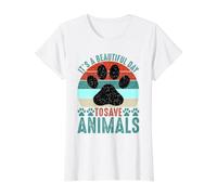 Its A Beautiful Day to Save Animals Sauvetage d'animaux T-Shirt Graphique avec Valeur