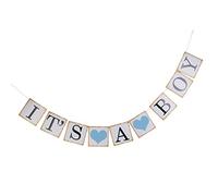 ITS A BOY Guirlande Bannière Décoration Baby Shower Photo Prop Banderole Fête Garçon