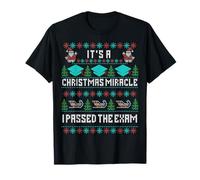 It's a Christmas Miracle I Passed The Exam Bar CPA Nurse Grad T-Shirt