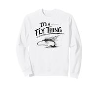 Its A Fly Thing Streamer à Truite Hackle Hameçon Pêche Sweatshirt