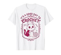 It's A Good Day to Crochet Cute Cat Yarn Love T-Shirt