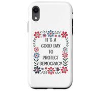 It's a Good Day to Protect Democracy Flag,Save Our Democracy Coque pour iPhone XR