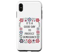It's a Good Day to Protect Democracy Flag,Save Our Democracy Coque pour iPhone XS Max