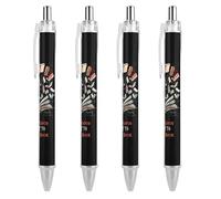 It's A Good Day to Read A Book Lot de 4 stylos à bille rétractables à pointe fine de 0,5 mm Encre noire Fournitures de bureau pour enseignants
