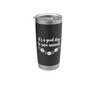 It's A Good Day To Save Animals Daisy Vet Gobelet isotherme en acier inoxydable double paroi