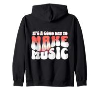 It's A Good Time Day Make Music Band Teacher Retro Musician Sweat à Capuche