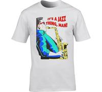 It's A Jazz Thing Mens Women T Shirt 100% Cotton Men's Ladies Music Be-Bop Dance Funky Cool Unique Manches Courtes(X-Large)