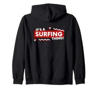 It's a Surfing Thing Surf Board Retro Beach Ocean Surfers Sweat à Capuche