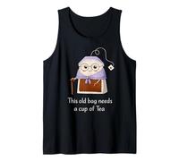 It's a Tea Shirts Funny Old Bag Kawaii Cute Tea Humour Débardeur
