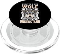 It's A Wolf Thing You Wouldnt Understand PopSockets PopGrip pour MagSafe