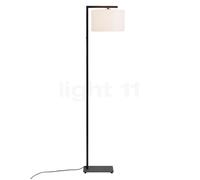 It's about RoMi Boston Lampadaire abat-jour lin blanc/pied noir - H. 20 x ø32 cm