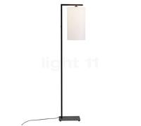 It's about RoMi Boston Lampadaire abat-jour lin blanc/pied noir - H. 45 x ø25 cm