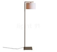 It's about RoMi Boston Lampadaire abat-jour lin blanc/pied sable - H. 20 x ø32 cm