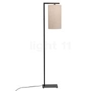 It's about RoMi Boston Lampadaire abat-jour lin clair/pied noir - H. 45 x ø25 cm