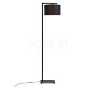 It's about RoMi Boston Lampadaire abat-jour lin noir/pied noir - H. 20 x ø32 cm