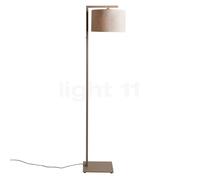 It's about RoMi Boston Lampadaire abat-jour lin sombre/pied sable - H. 20 x ø32 cm