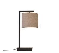 It's about RoMi Boston Lampe de table lin sombre