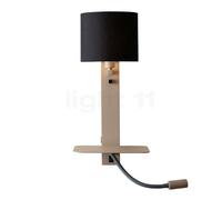It's about RoMi Florence Applique abat-jour lin noir/Body sand - avec lampe de lecture