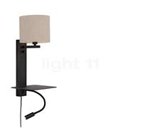 It's about RoMi Florence Applique lin brillant - avec lampe de lecture - avec abat-jour , Vente d'entrepôt, neuf, emballage d'origine Ce luminaire comporte des modules à LED prémontés de classes énerg