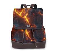 It's all cracked up flame bears Sac à dos de voyage tendance pour femme, sac à dos décontracté, sac à dos en cuir imprimé pour femme pour le travail